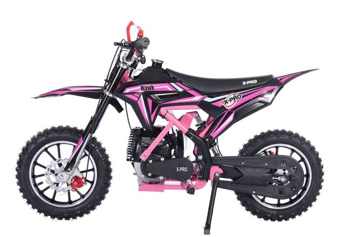 Free Shipping! X-PRO Hawk(New Decals) Mini Dirt Bike, Gas Power 4 Stroke Dirt Bike! 40CC Pull Start, 10in Wheels!
