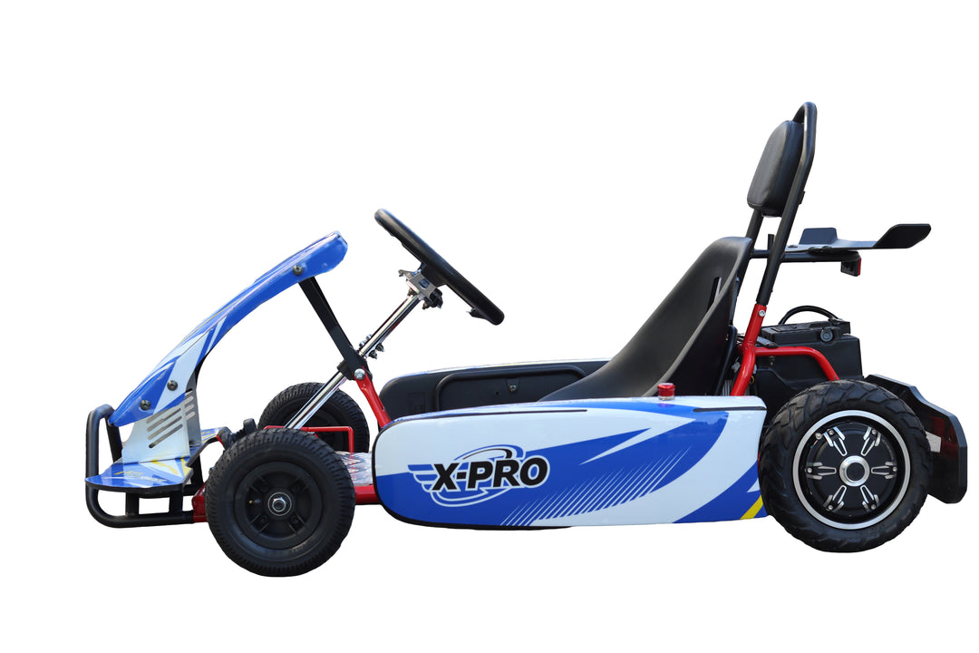 Free Shipping! X-PRO Rambler 700W 350W*2 Kids Electric Go Kart with Reverse and Disc Brake! 6in Tires!