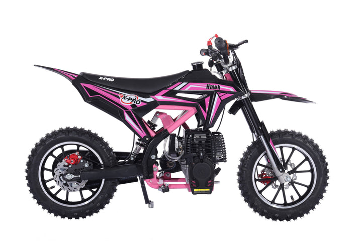 Free Shipping! X-Pro Brand New Hawk 40cc Gas Power Mini Pit Dirt Bike, 4 Stroke engine, Pull Start, 10in Wheels