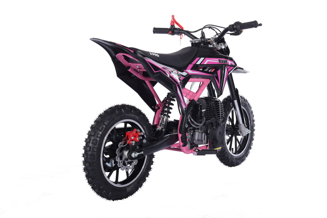 Free Shipping! X-Pro Brand New Hawk 40cc Gas Power Mini Pit Dirt Bike, 4 Stroke engine, Pull Start, 10in Wheels