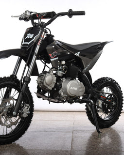 Free Shipping! X-PRO X28 110cc Dirt Bike with Semi-Automatic Transmission, Kick Start, Big 14in/12in Tires! Cradle Type Steel Tube Frame!