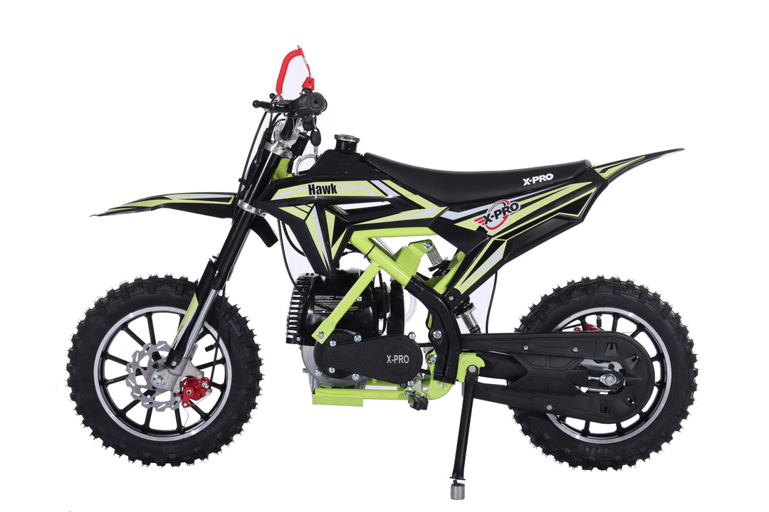 Free Shipping! X-Pro Brand New Hawk 40cc Gas Power Mini Pit Dirt Bike, 4 Stroke engine, Pull Start, 10in Wheels