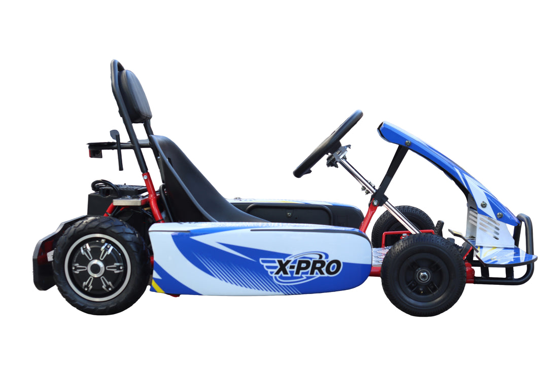 Free Shipping! X-PRO Rambler 700W 350W*2 Kids Electric Go Kart with Reverse and Disc Brake! 6in Tires!