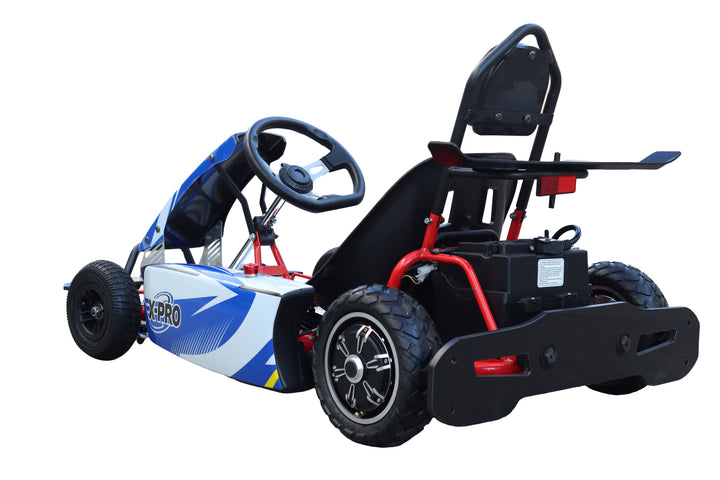 Free Shipping! X-PRO Rambler 700W 350W*2 Kids Electric Go Kart with Reverse and Disc Brake! 6in Tires!