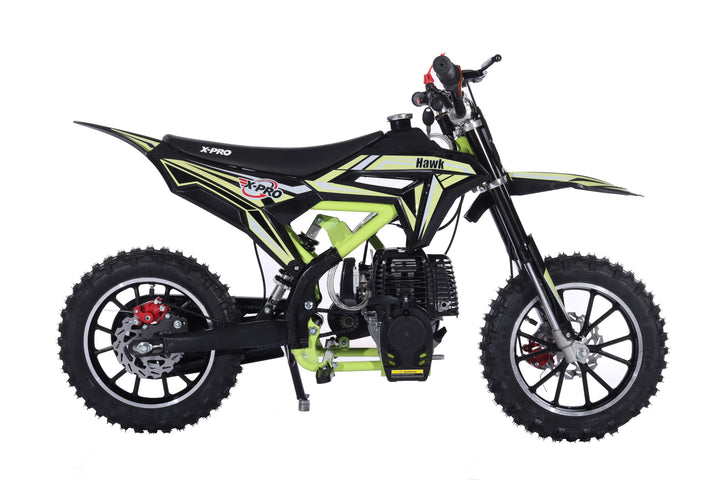 Free Shipping! X-Pro Brand New Hawk 40cc Gas Power Mini Pit Dirt Bike, 4 Stroke engine, Pull Start, 10in Wheels