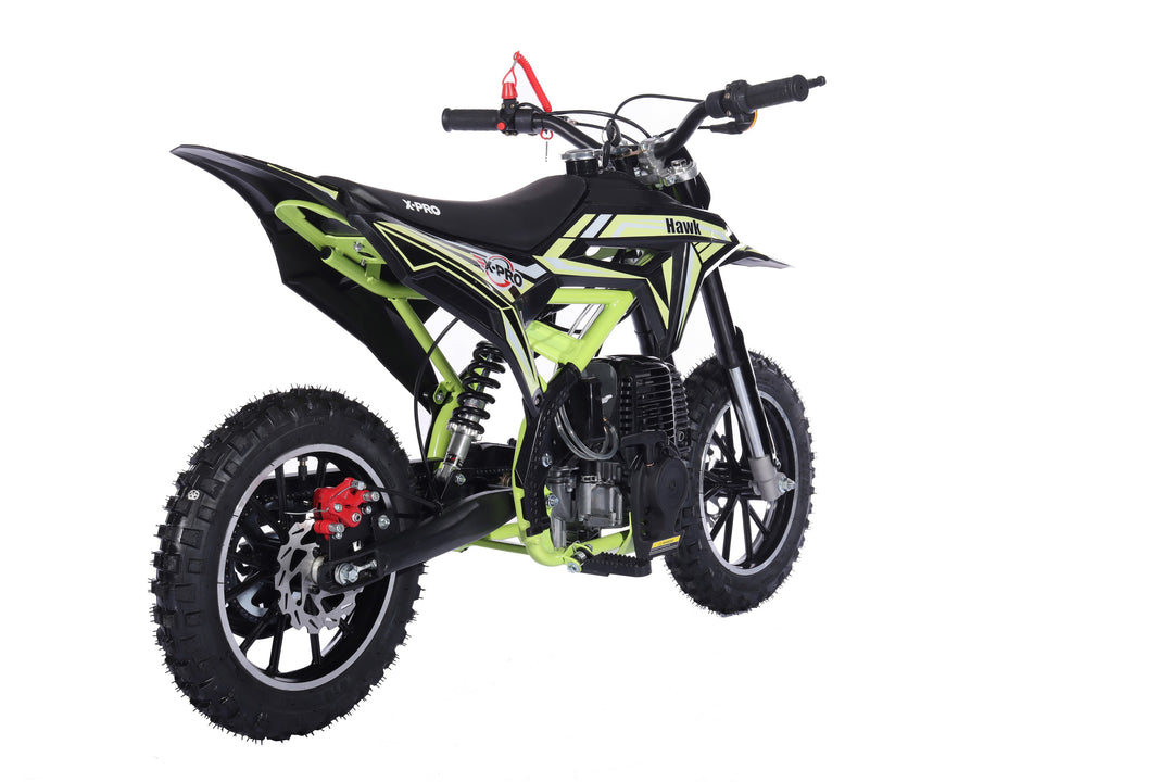 Free Shipping! X-Pro Brand New Hawk 40cc Gas Power Mini Pit Dirt Bike, 4 Stroke engine, Pull Start, 10in Wheels
