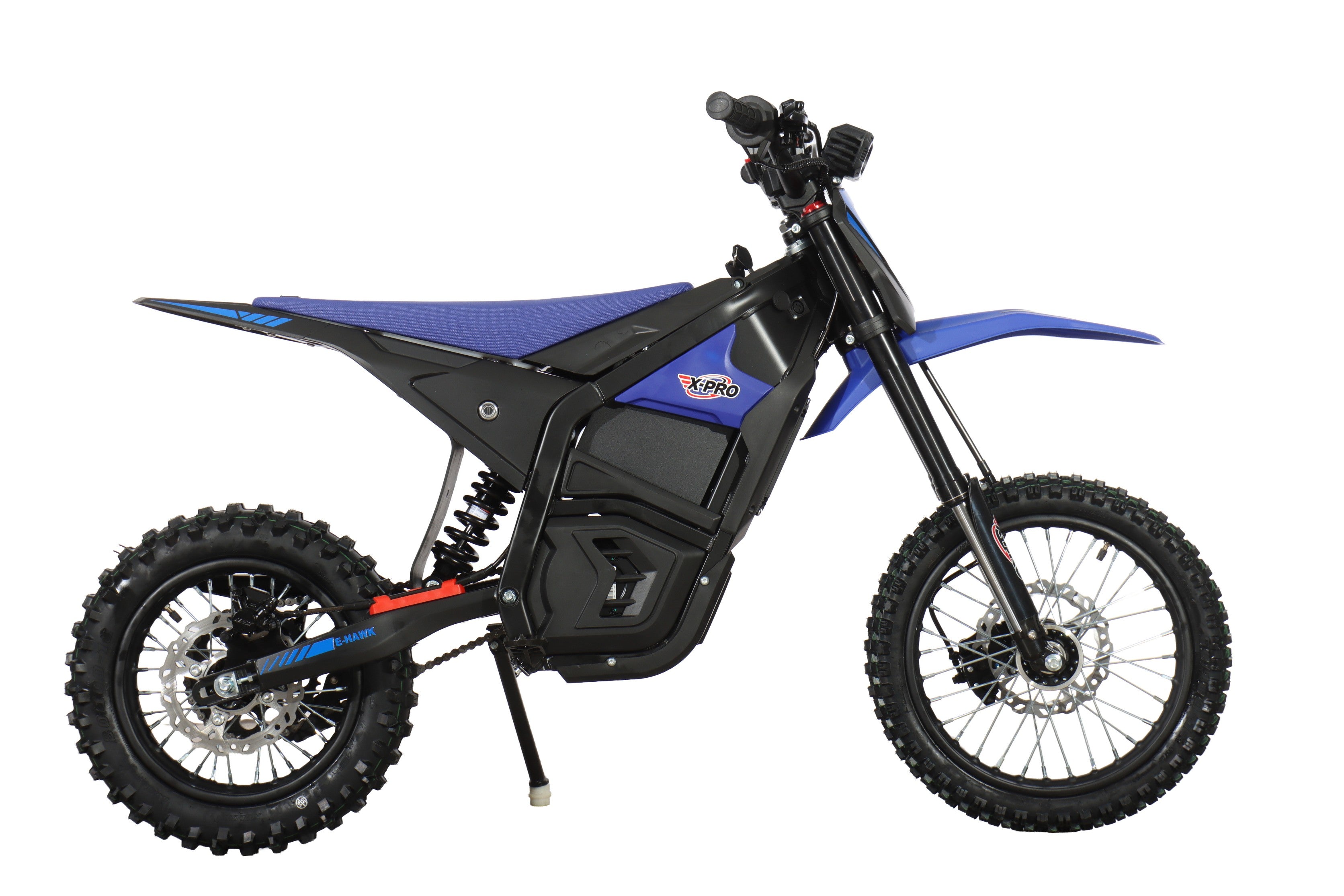 Free Shipping! X-PRO E-HAWK 3500W Peak Power 48V Teens Adults Electric Dirt Bike with Front LED Light! 14"/12" Wheels!