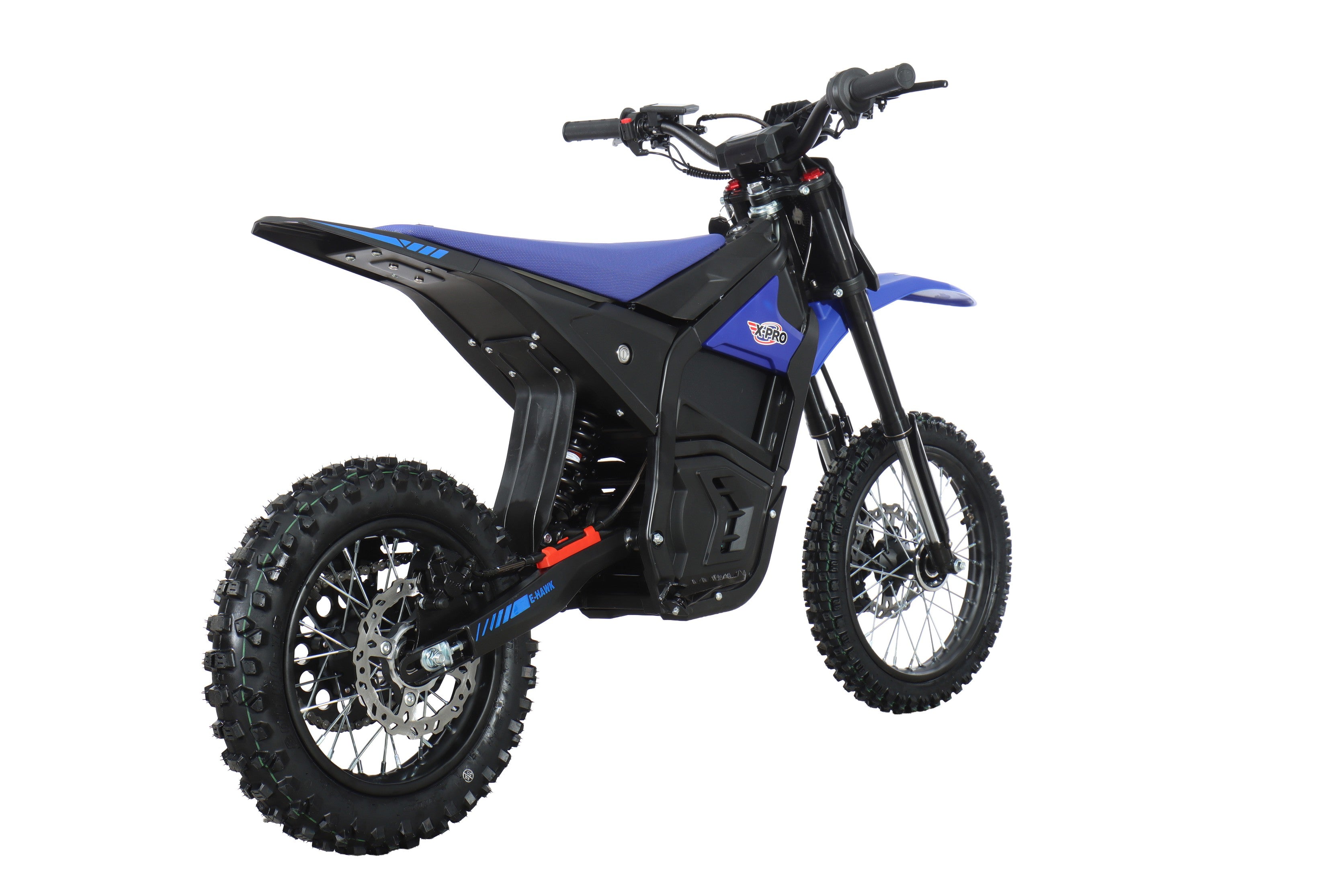 Free Shipping! X-PRO E-HAWK 3500W Peak Power 48V Teens Adults Electric Dirt Bike with Front LED Light! 14"/12" Wheels!