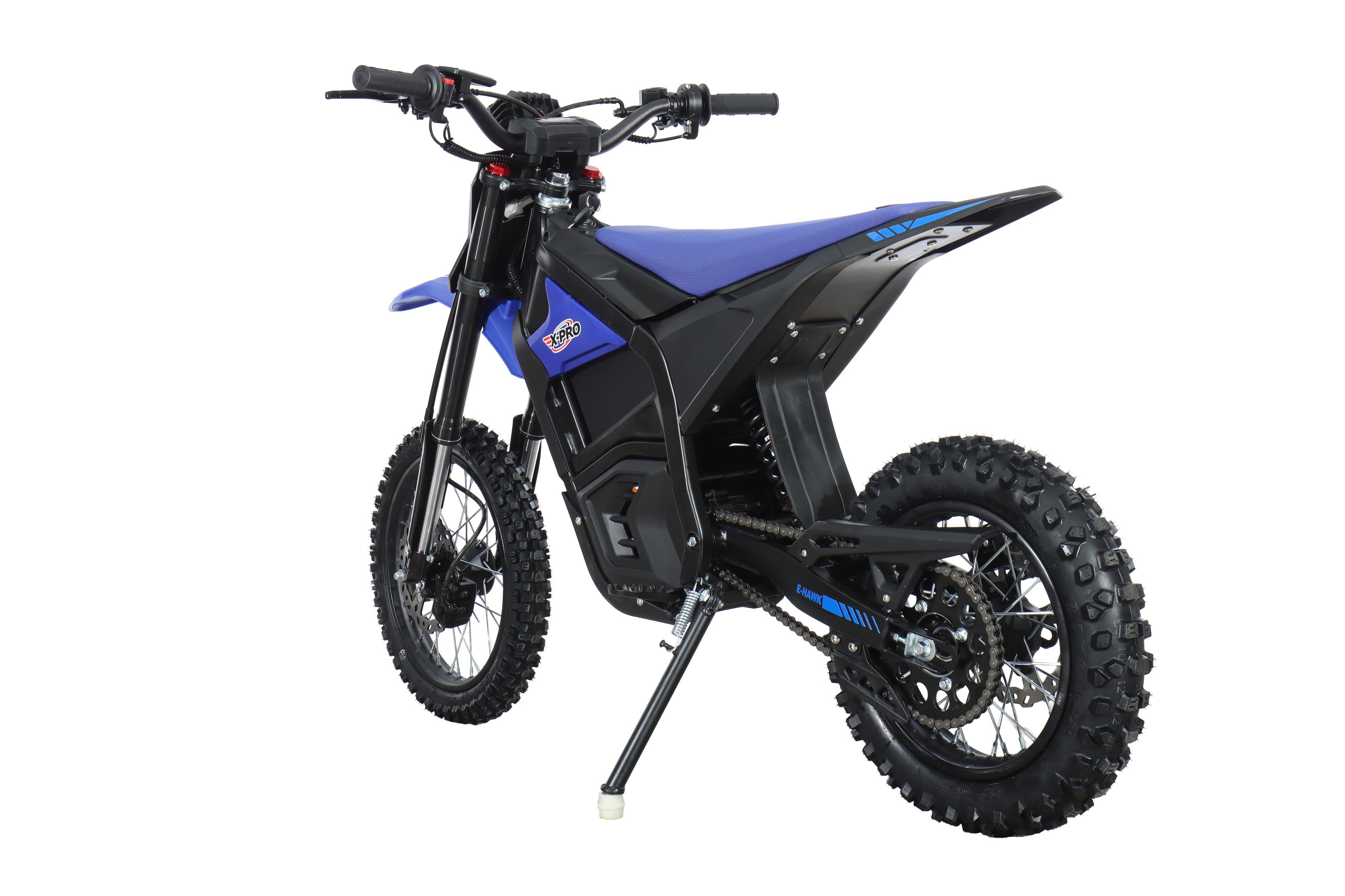Free Shipping! X-PRO E-HAWK 3500W Peak Power 48V Teens Adults Electric Dirt Bike with Front LED Light! 14"/12" Wheels!