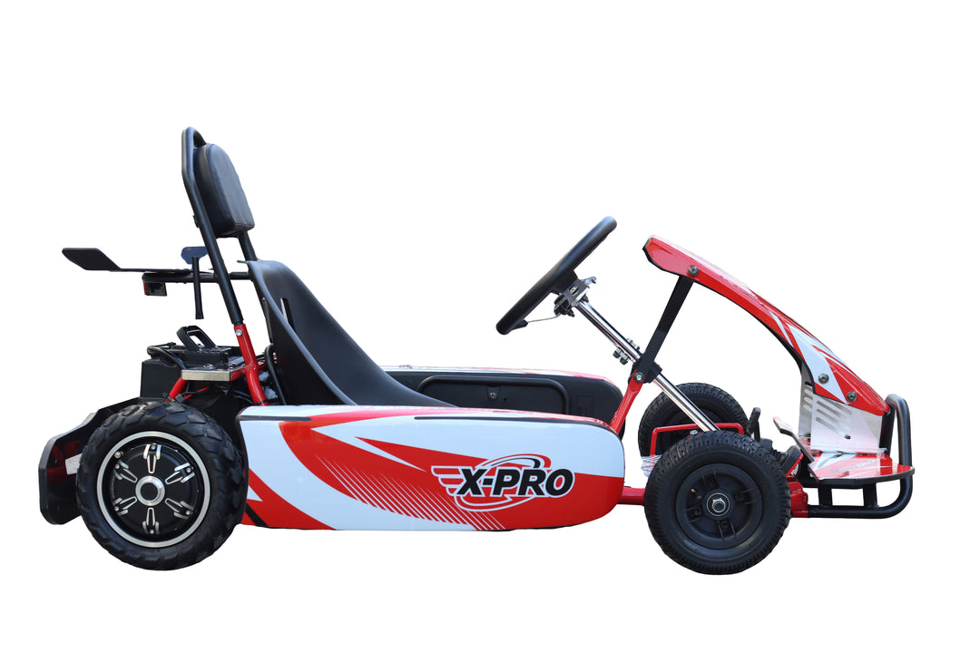 Free Shipping! X-PRO Rambler 700W 350W*2 Kids Electric Go Kart with Reverse and Disc Brake! 6in Tires!