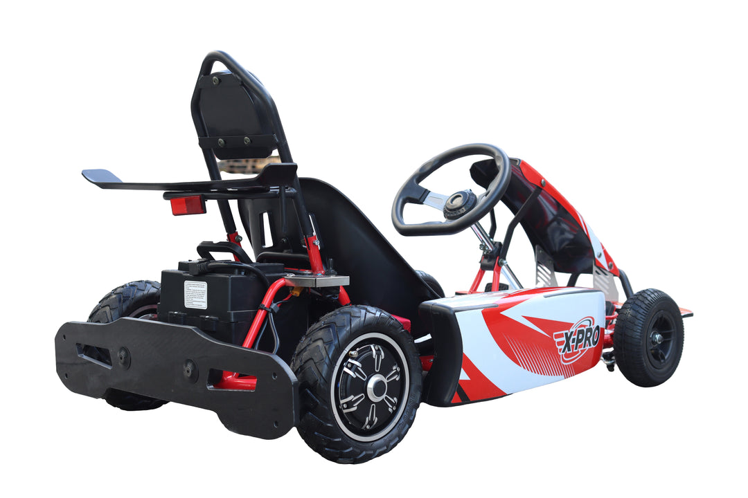 Free Shipping! X-PRO Rambler 700W 350W*2 Kids Electric Go Kart with Reverse and Disc Brake! 6in Tires!