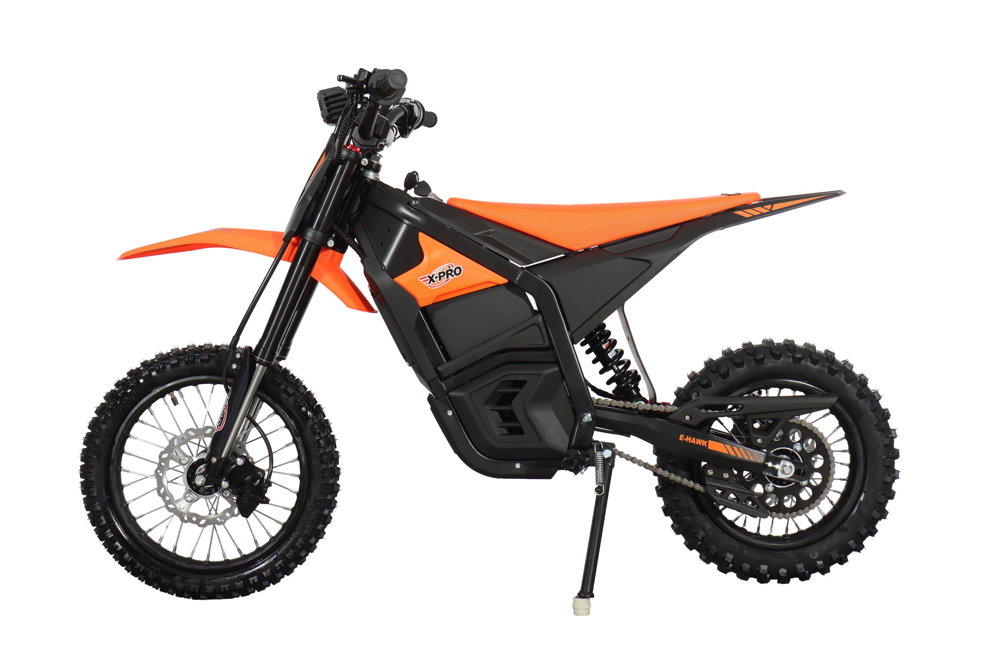 Free Shipping! X-PRO E-HAWK 3500W Peak Power 48V Teens Adults Electric Dirt Bike with Front LED Light! 14"/12" Wheels!