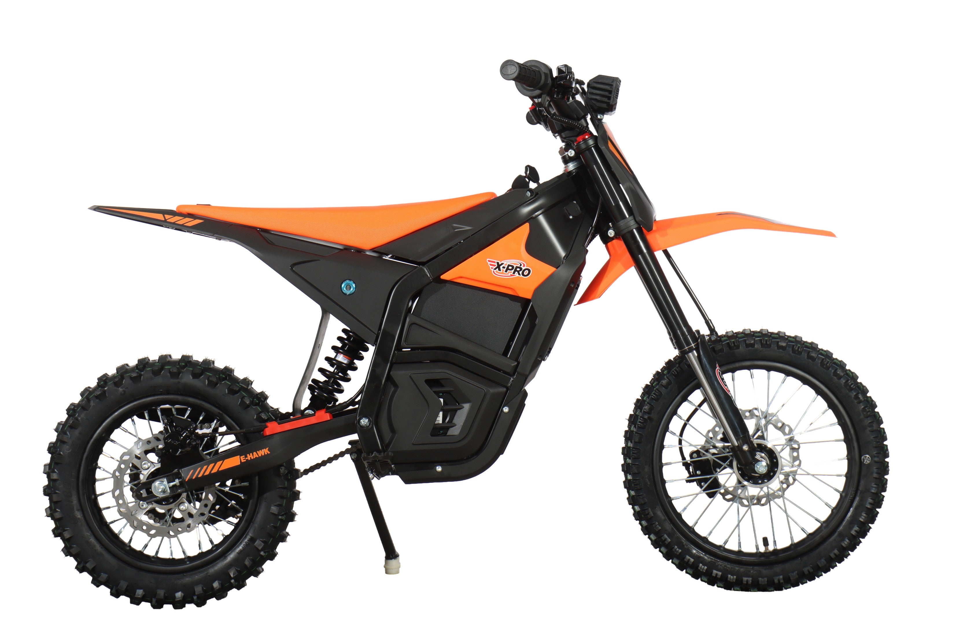 Free Shipping! X-PRO E-HAWK 3500W Peak Power 48V Teens Adults Electric Dirt Bike with Front LED Light! 14"/12" Wheels!