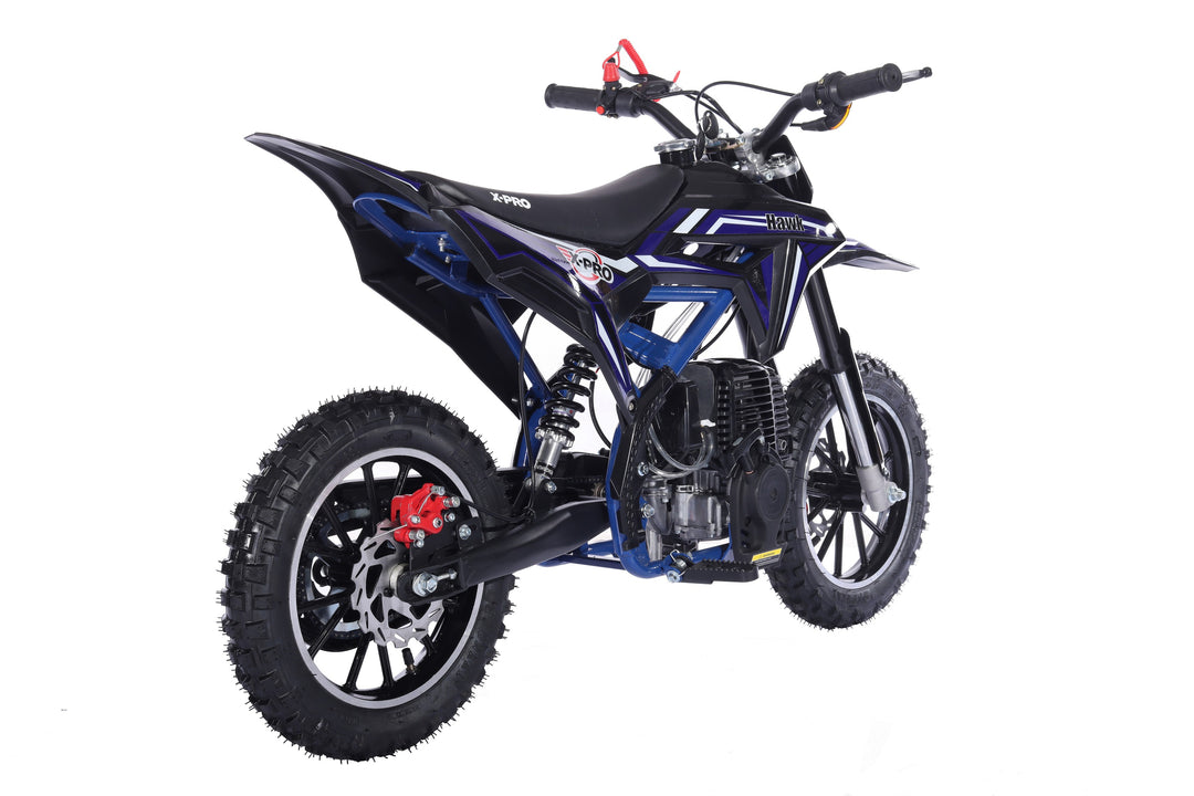 Free Shipping! X-Pro Brand New Hawk 40cc Gas Power Mini Pit Dirt Bike, 4 Stroke engine, Pull Start, 10in Wheels