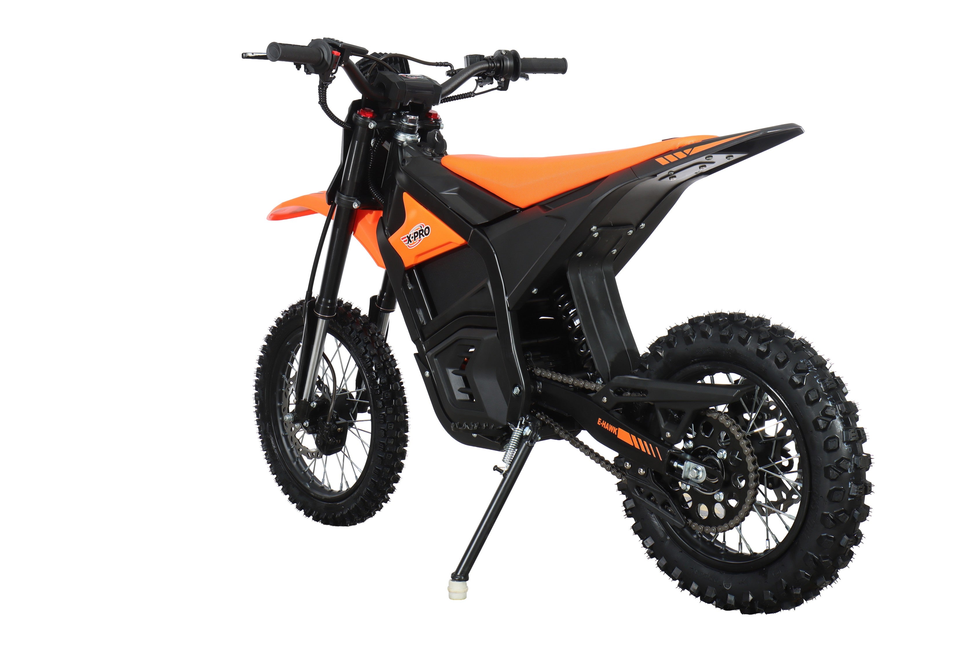 Free Shipping! X-PRO E-HAWK 3500W Peak Power 48V Teens Adults Electric Dirt Bike with Front LED Light! 14"/12" Wheels!