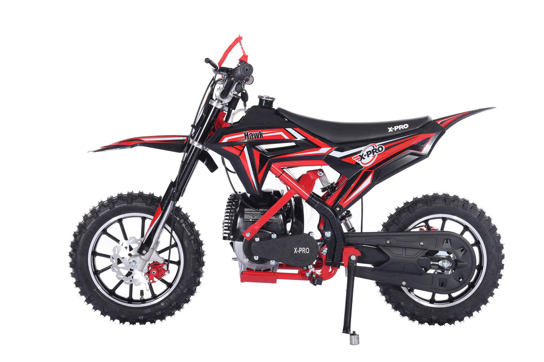 Free Shipping! X-Pro Brand New Hawk 40cc Gas Power Mini Pit Dirt Bike, 4 Stroke engine, Pull Start, 10in Wheels