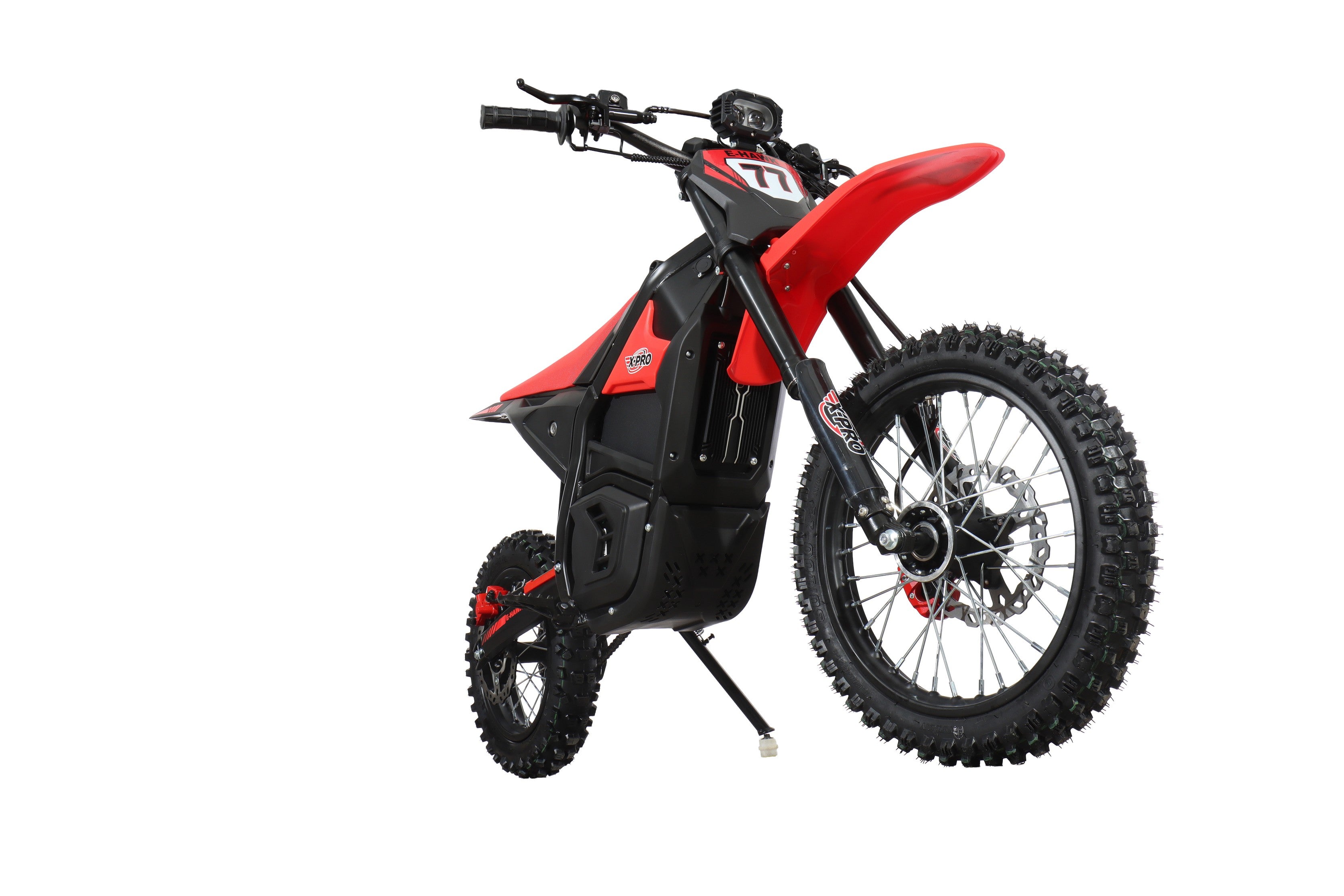 Free Shipping! X-PRO E-HAWK 3500W Peak Power 48V Teens Adults Electric Dirt Bike with Front LED Light! 14"/12" Wheels!