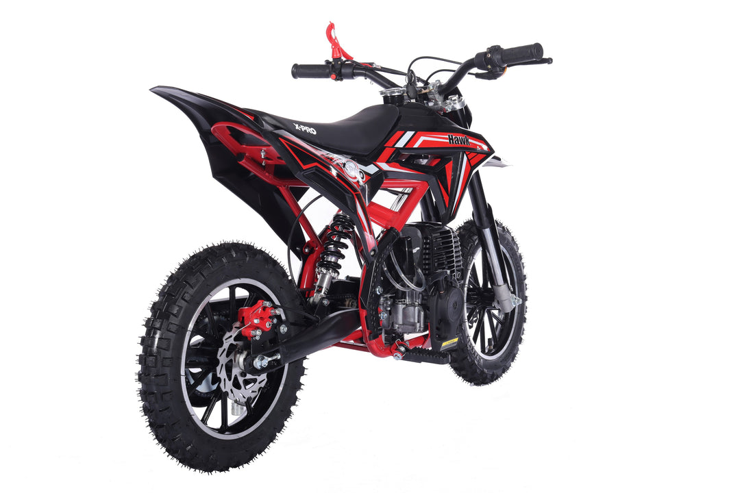 Free Shipping! X-Pro Brand New Hawk 40cc Gas Power Mini Pit Dirt Bike, 4 Stroke engine, Pull Start, 10in Wheels