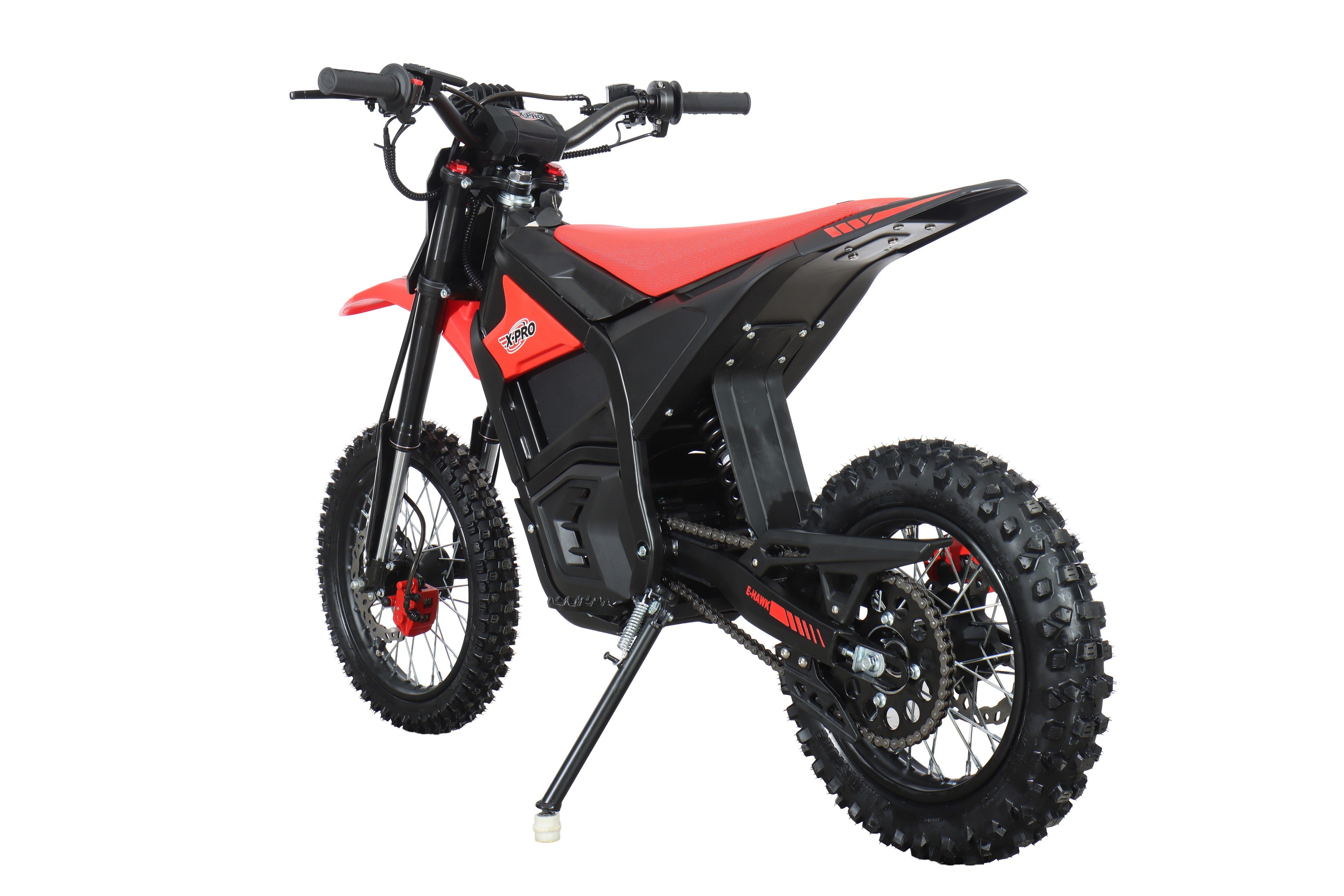 Free Shipping! X-PRO E-HAWK 3500W Peak Power 48V Teens Adults Electric Dirt Bike with Front LED Light! 14"/12" Wheels!