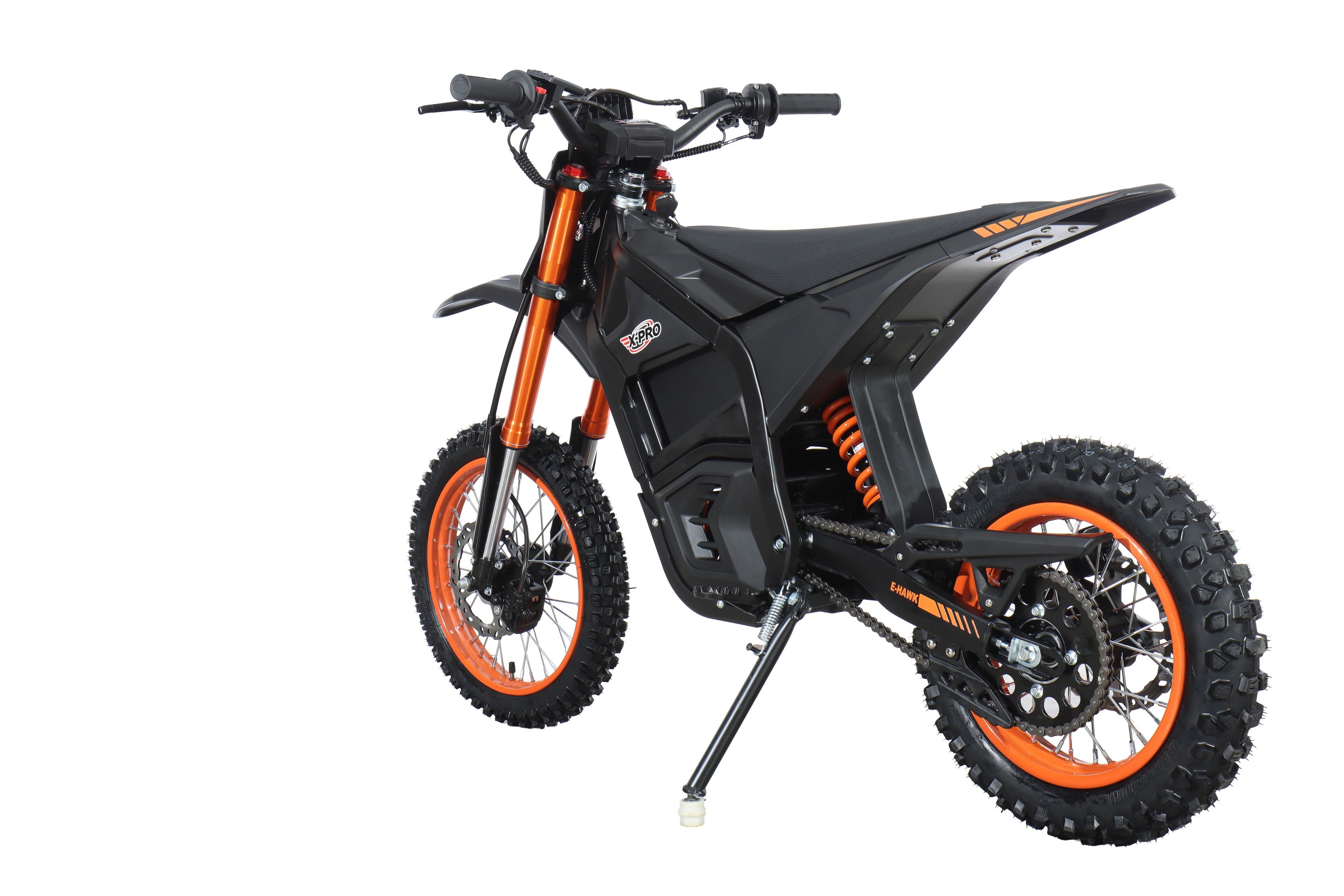 Free Shipping! X-PRO E-HAWK 3500W Peak Power 48V Teens Adults Electric Dirt Bike with Front LED Light! 14"/12" Wheels!
