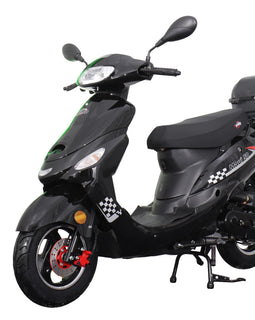 X-PRO Maui 50cc Moped Scooter with 10" Aluminum Wheels, Rear Trunk, Electric/Kick Start!