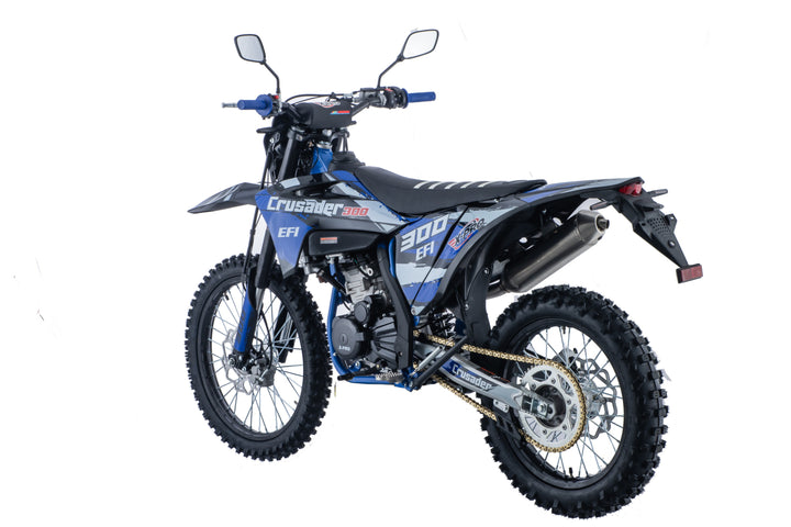 Free Shipping! X-PRO Crusader 300 EFI Dirt Bike with 6-Speed Manual Transmission, Electric Start! Big 21"/18" Wheels!