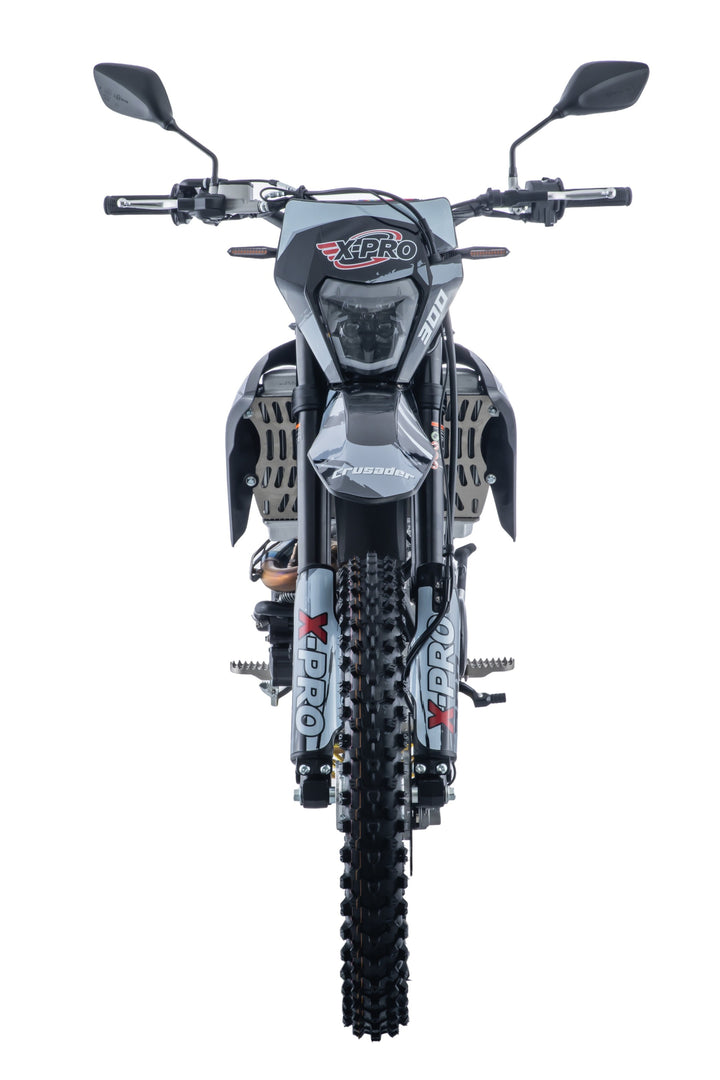 Free Shipping! X-PRO Crusader 300 EFI Dirt Bike with 6-Speed Manual Transmission, Electric Start! Big 21"/18" Wheels!
