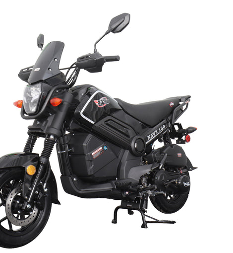 X-PRO Navy 150 Motorcycle with Automatic Transmission, Electric/Kick Start! 12