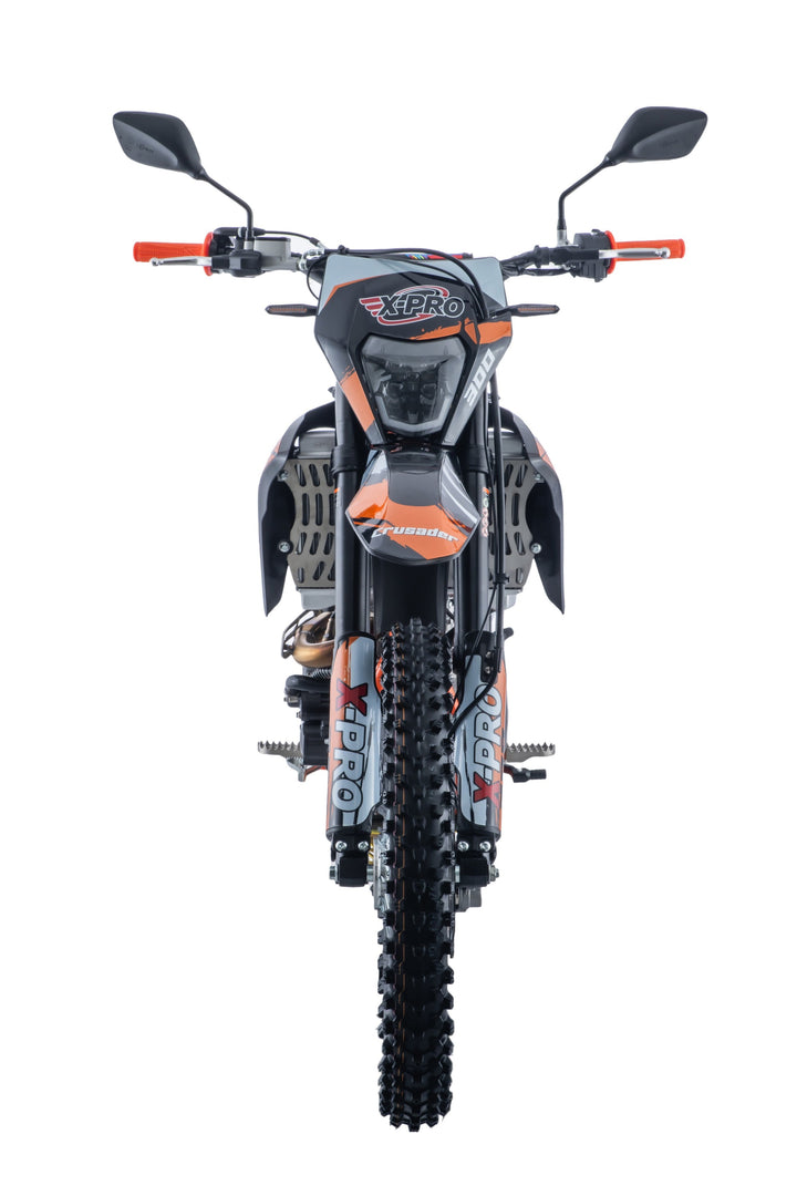 Free Shipping! X-PRO Crusader 300 EFI Dirt Bike with 6-Speed Manual Transmission, Electric Start! Big 21"/18" Wheels!