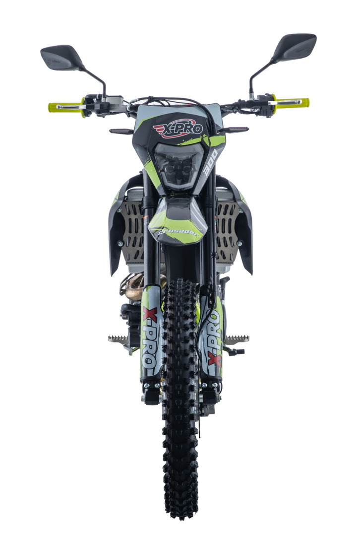 Free Shipping! X-PRO Crusader 300 EFI Dirt Bike with 6-Speed Manual Transmission, Electric Start! Big 21"/18" Wheels!