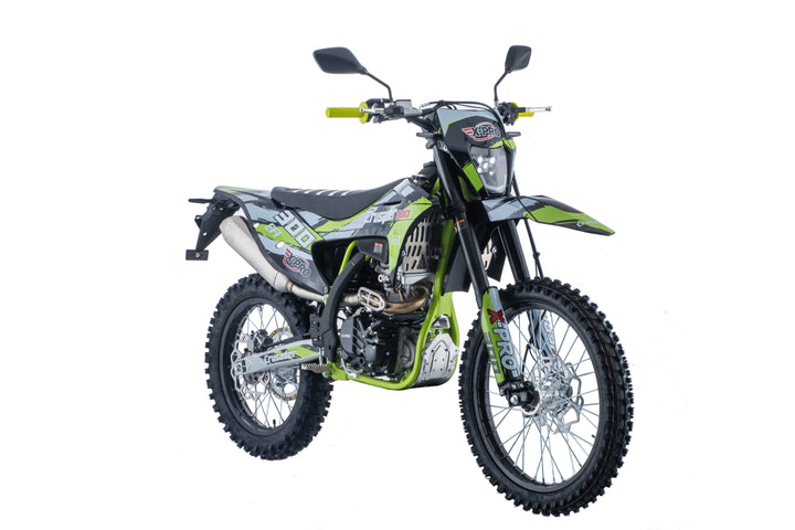Free Shipping! X-PRO Crusader 300 EFI Dirt Bike with 6-Speed Manual Transmission, Electric Start! Big 21"/18" Wheels!