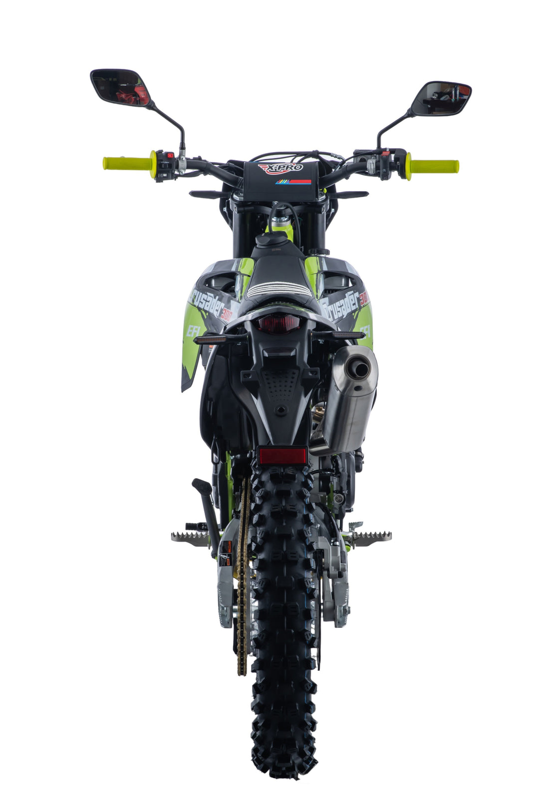 Free Shipping! X-PRO Crusader 300 EFI Dirt Bike with 6-Speed Manual Transmission, Electric Start! Big 21"/18" Wheels!