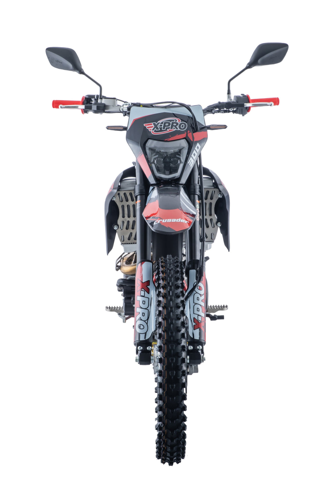 Free Shipping! X-PRO Crusader 300 EFI Dirt Bike with 6-Speed Manual Transmission, Electric Start! Big 21"/18" Wheels!