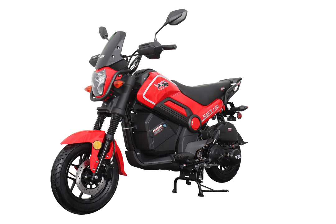 Free Shipping! X-PRO Navy 150 Motorcycle with Automatic Transmission, Electric/Kick Start! 12"/10" Aluminum Wheels!