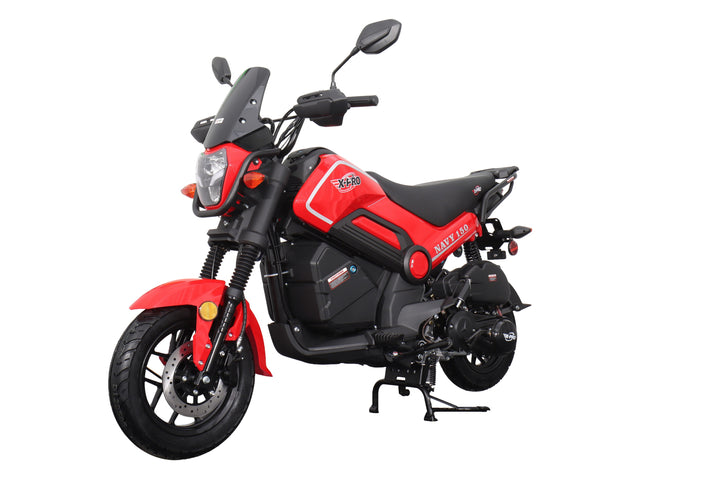 Free Shipping! X-PRO Navy 150 Motorcycle with Automatic Transmission, Electric/Kick Start! 12"/10" Aluminum Wheels!