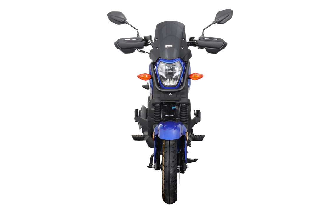 Free Shipping! X-PRO Navy 150 Motorcycle with Automatic Transmission, Electric/Kick Start! 12"/10" Aluminum Wheels!