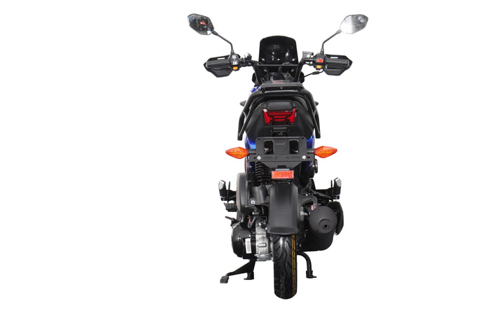 Free Shipping! X-PRO Navy 150 Motorcycle with Automatic Transmission, Electric/Kick Start! 12"/10" Aluminum Wheels!