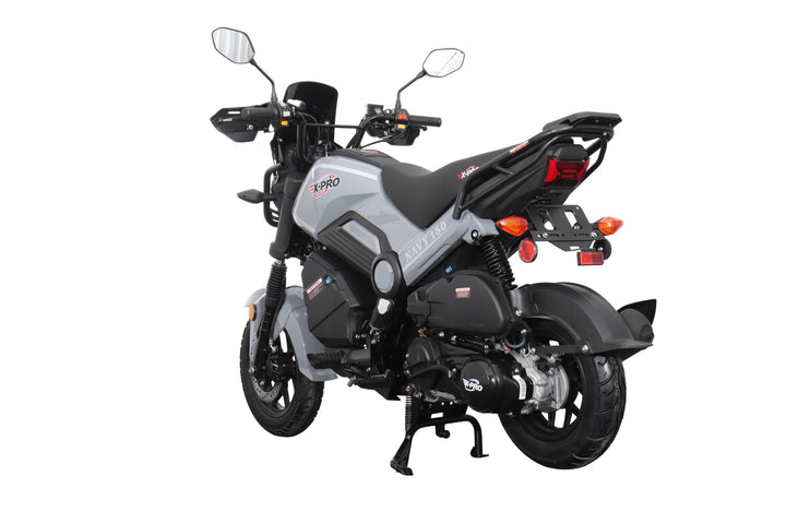 Free Shipping! X-PRO Navy 150 Motorcycle with Automatic Transmission, Electric/Kick Start! 12"/10" Aluminum Wheels!
