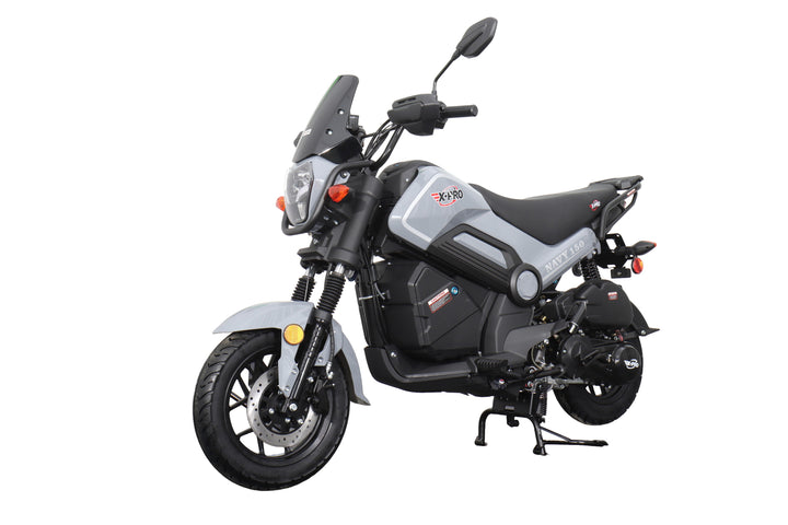 Free Shipping! X-PRO Navy 150 Motorcycle with Automatic Transmission, Electric/Kick Start! 12"/10" Aluminum Wheels!