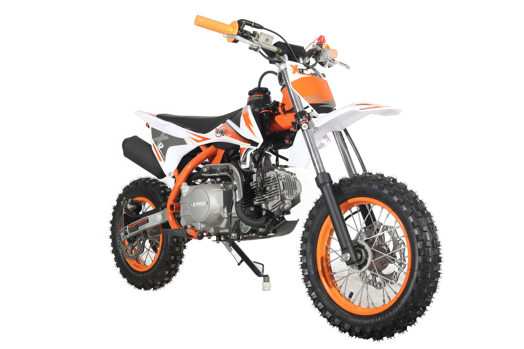 Free Shipping! X-PRO X12 110cc Dirt Bike with Automatic Transmission, Electric Start, 12in/10in Wheels!