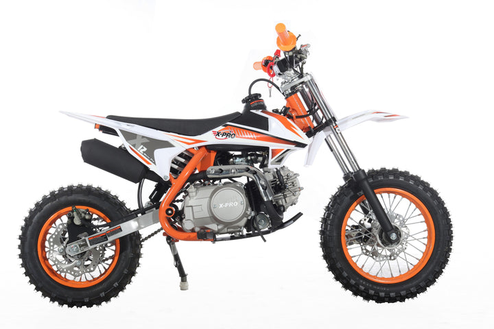 Free Shipping! X-PRO X12 110cc Dirt Bike with Automatic Transmission, Electric Start, 12in/10in Wheels!