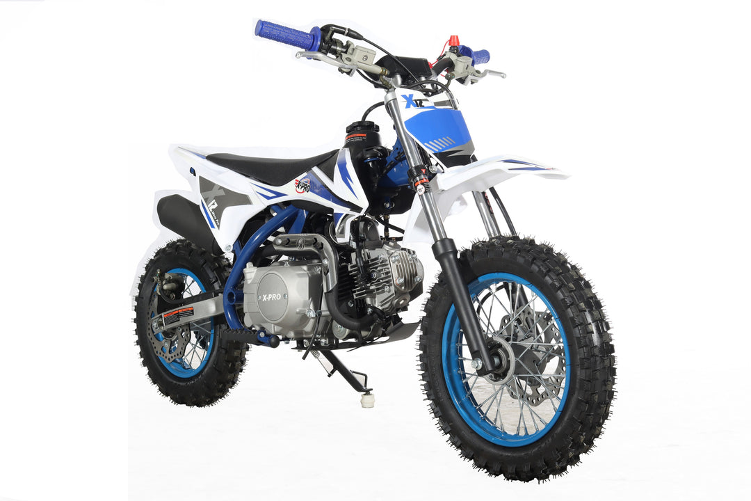 Free Shipping! X-PRO X12 110cc Dirt Bike with Automatic Transmission, Electric Start, 12in/10in Wheels!