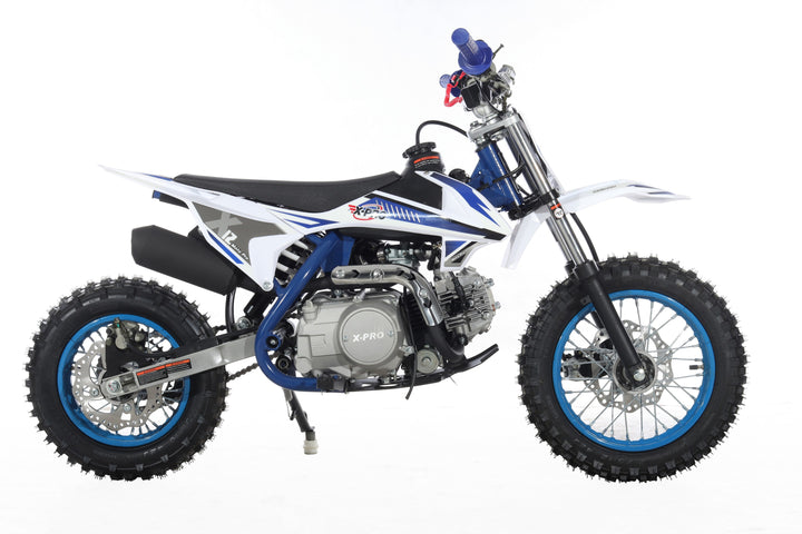 Free Shipping! X-PRO X12 110cc Dirt Bike with Automatic Transmission, Electric Start, 12in/10in Wheels!