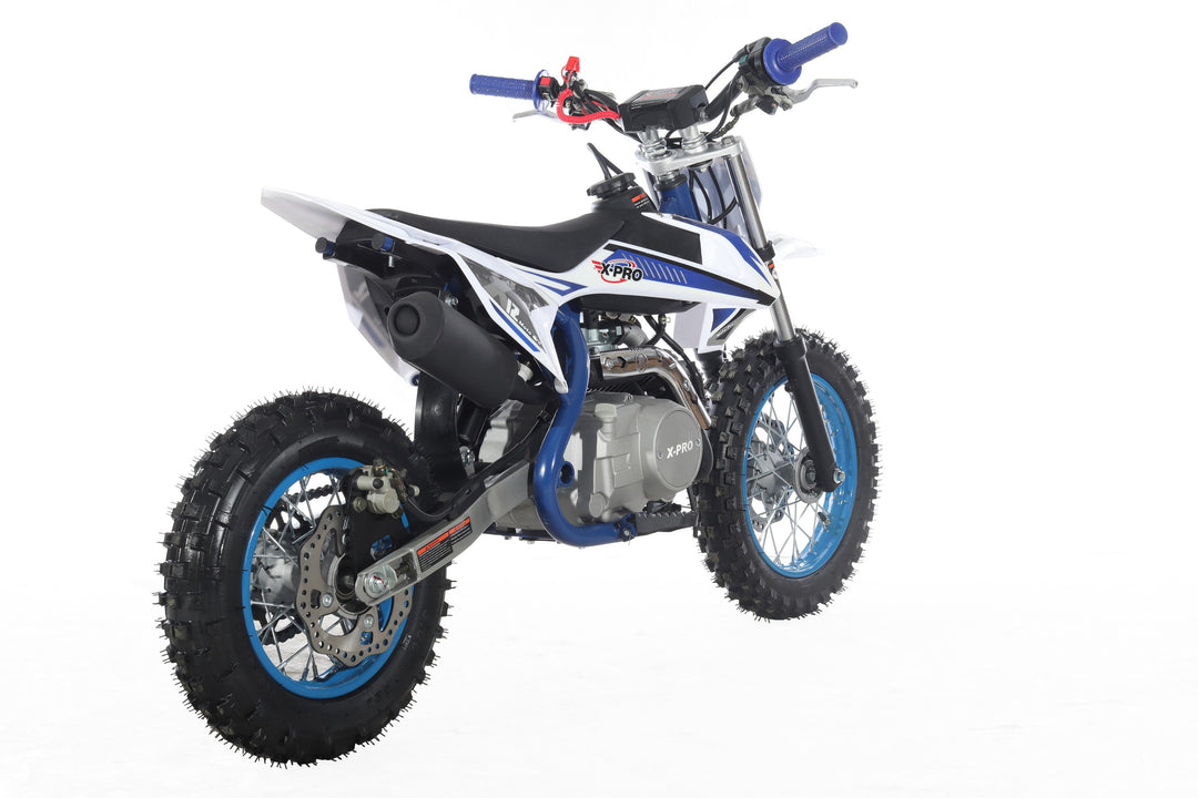 Free Shipping! X-PRO X12 110cc Dirt Bike with Automatic Transmission, Electric Start, 12in/10in Wheels!