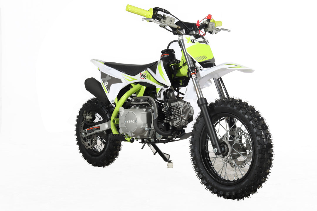 Free Shipping! X-PRO X12 110cc Dirt Bike with Automatic Transmission, Electric Start, 12in/10in Wheels!
