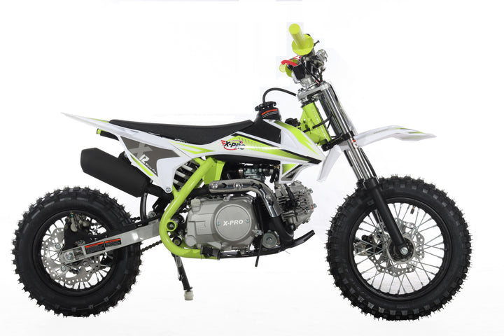 Free Shipping! X-PRO X12 110cc Dirt Bike with Automatic Transmission, Electric Start, 12in/10in Wheels!