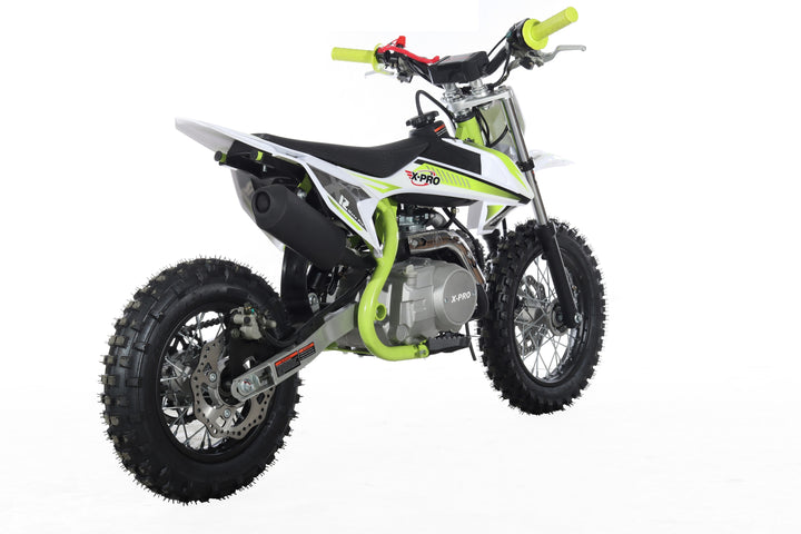 Free Shipping! X-PRO X12 110cc Dirt Bike with Automatic Transmission, Electric Start, 12in/10in Wheels!