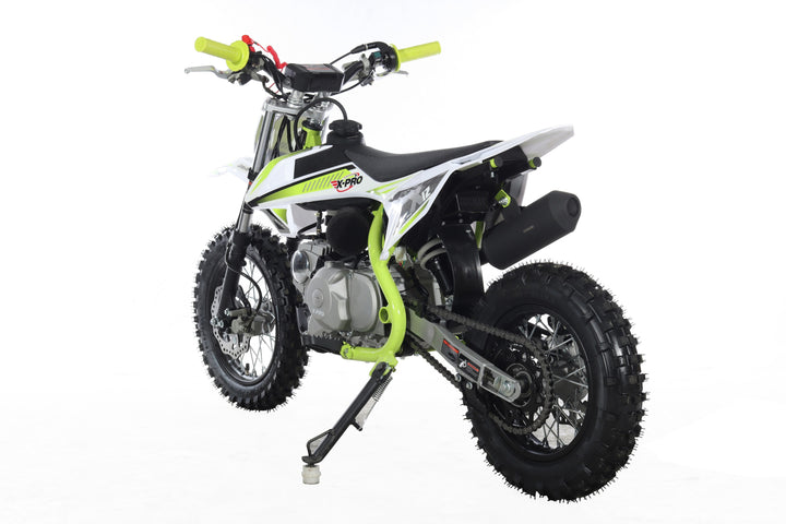 Free Shipping! X-PRO X12 110cc Dirt Bike with Automatic Transmission, Electric Start, 12in/10in Wheels!