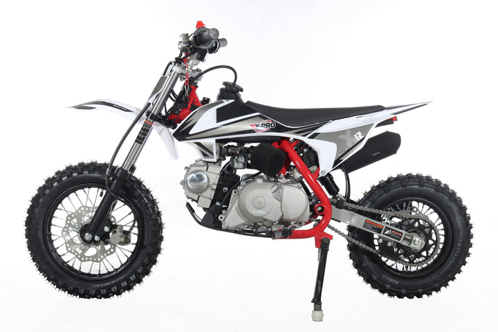 Free Shipping! X-PRO X12 110cc Dirt Bike with Automatic Transmission, Electric Start, 12in/10in Wheels!