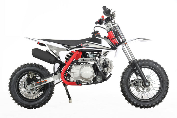 Free Shipping! X-PRO X12 110cc Dirt Bike with Automatic Transmission, Electric Start, 12in/10in Wheels!